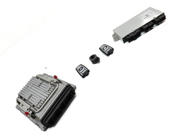 Thumbnail 3: 09-13 BMW 550i 650i 750i B7 (F01 F06 F10) 4.4L TURBO ENGINE CAS 4 MODULE KEY SET