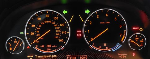 Thumbnail 2: 11-14 BMW 528i 535i 550i 640i 650i 740i 750i 760i X3 SPEEDOMETER GAUGE (114k)