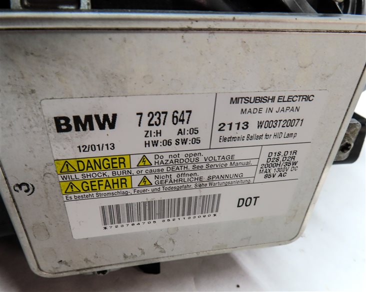 Thumbnail 7: 09-12 BMW 740i 750i 760i B7 (F01) RIGHT PASSENGER ADAPTIVE XENON HEADLIGHT LAMP