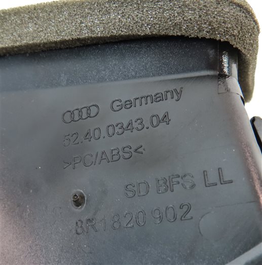 Thumbnail 6: 2015 AUDI SQ5 (B8 8R) FRONT RIGHT PASSENGER DASH HEAT AIR AC HVAC VENT (Black)