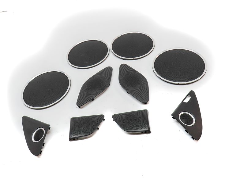 Thumbnail 2: 15 AUDI SQ5 B8 8R BANG & OLUFSEN AUDIO SOUND SYSTEM SPEAKER GRILLE COVER SET/10