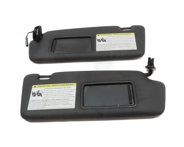 Thumbnail 2: 2015-2017 AUDI Q5 SQ5 (B8 8R) FRONT LEFT & RIGHT SUNVISOR SUN VISOR SET (Black)
