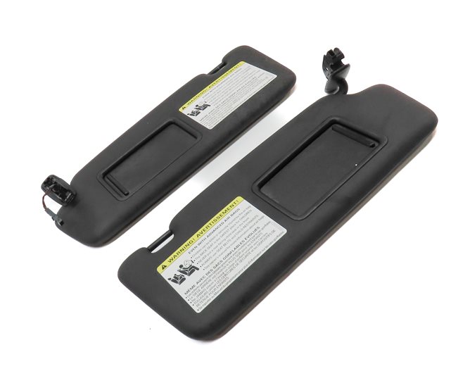 Thumbnail 3: 2015-2017 AUDI Q5 SQ5 (B8 8R) FRONT LEFT & RIGHT SUNVISOR SUN VISOR SET (Black)