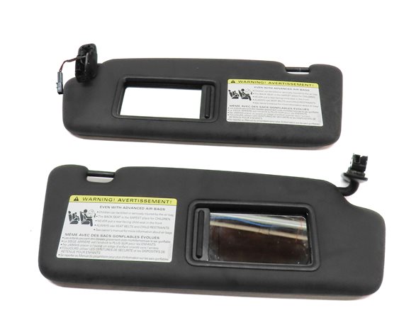 Thumbnail 4: 2015-2017 AUDI Q5 SQ5 (B8 8R) FRONT LEFT & RIGHT SUNVISOR SUN VISOR SET (Black)