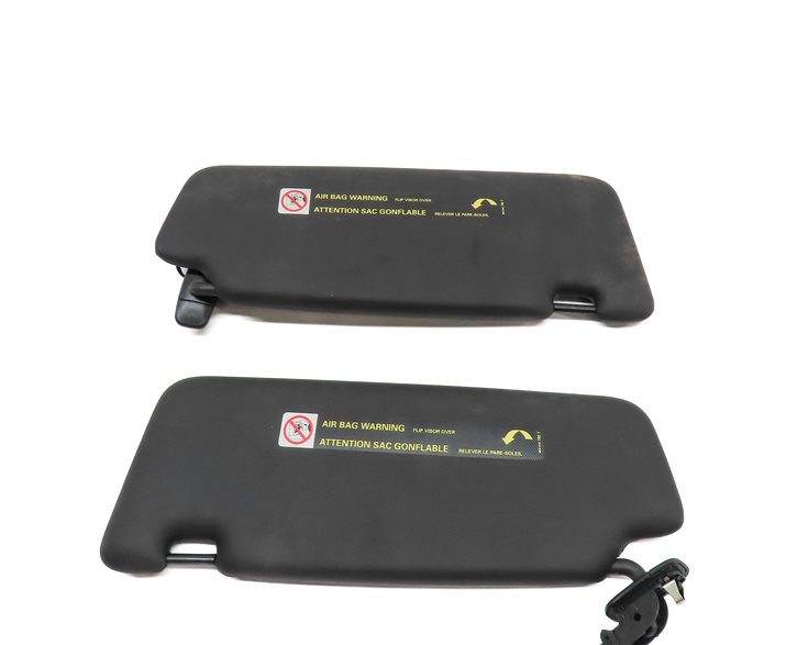 Thumbnail 5: 2015-2017 AUDI Q5 SQ5 (B8 8R) FRONT LEFT & RIGHT SUNVISOR SUN VISOR SET (Black)