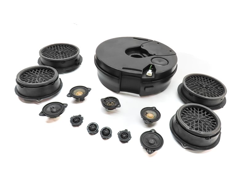 Thumbnail 1: 2015 AUDI SQ5 (B8 8R) BANG & OLUFSEN AUDIO SOUND SYSTEM SPEAKER SUBWOOFER SET/14