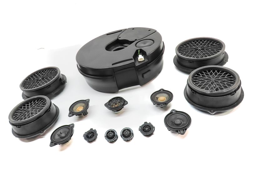 Thumbnail 2: 2015 AUDI SQ5 (B8 8R) BANG & OLUFSEN AUDIO SOUND SYSTEM SPEAKER SUBWOOFER SET/14