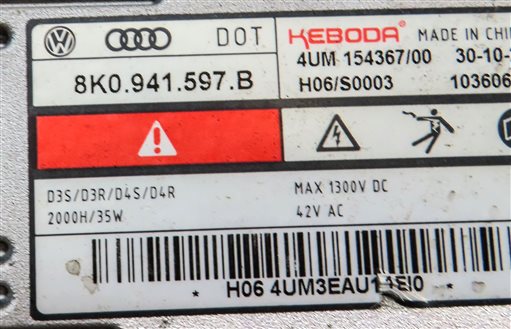 Thumbnail 9: 13-17 AUDI Q5 SQ5 (B8 8R) RIGHT PASSENGER XENON HID AFS ADAPTIVE CURVE HEADLIGHT