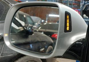 Thumbnail 2: 2015-2017 AUDI SQ5 (B8 8R) LEFT DRIVER P-FOLD BLIND SPOT DOOR MIRROR (ALUMINUM)