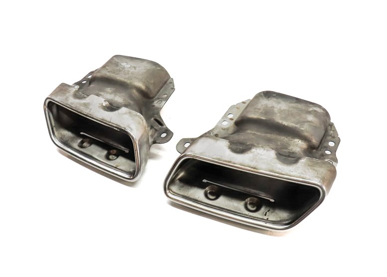 13-19 MERCEDES GL GLS ML (X166) 4.6L REAR LEFT & RIGHT MUFFLER EXHAUST TIP SET 2