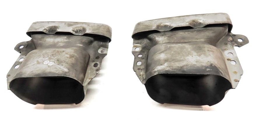 Thumbnail 4: 13-19 MERCEDES GL GLS ML (X166) 4.6L REAR LEFT & RIGHT MUFFLER EXHAUST TIP SET 2