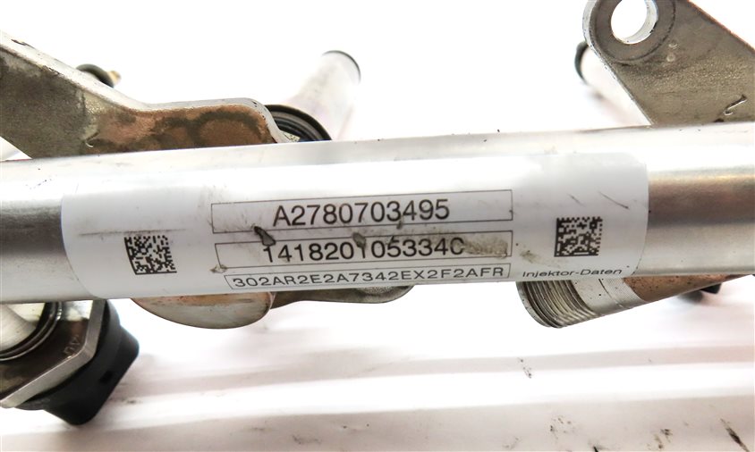Thumbnail 10: 15 MERCEDES GL550 (X166) 4.6L LEFT & RIGHT ENGINE MOTOR FUEL RAIL & INJECTOR SET