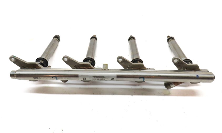 Thumbnail 5: 15 MERCEDES GL550 (X166) 4.6L LEFT & RIGHT ENGINE MOTOR FUEL RAIL & INJECTOR SET