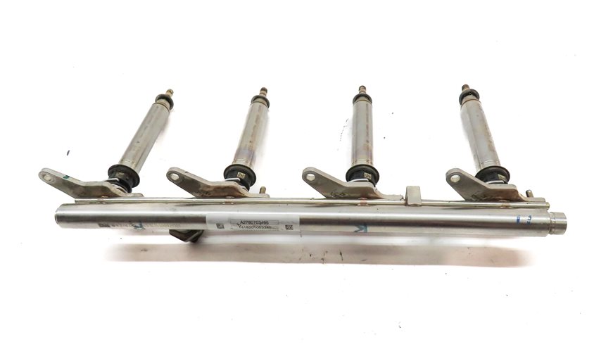 Thumbnail 8: 15 MERCEDES GL550 (X166) 4.6L LEFT & RIGHT ENGINE MOTOR FUEL RAIL & INJECTOR SET