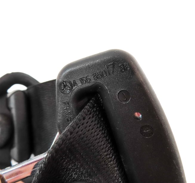 Thumbnail 5: 2015 MERCEDES GL550 (X166) REAR 3RD ROW LEFT SEAT SEATBELT RETRACTOR (Black)