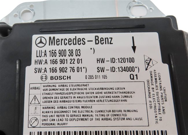 Thumbnail 5: 2015 MERCEDES G550 G63 G65 GL350 GL450 GL550 ML250 ML350 ML400 SRS BAG MODULE