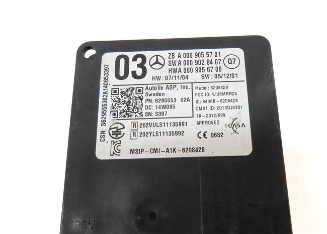 Thumbnail 5: 2015 MERCEDES GL550 (X166) FRONT COLLISION AVOIDANCE RADAR SENSOR MODULE