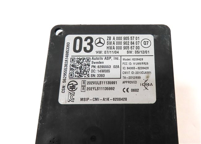 Thumbnail 5: 2015 MERCEDES GL550 (X166) FRONT COLLISION AVOIDANCE RADAR SENSOR MODULE