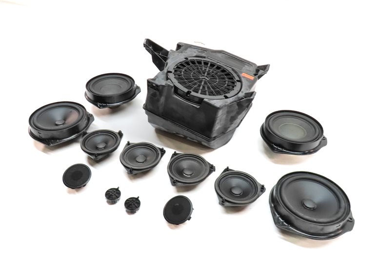Thumbnail 1: 15 MERCEDES GL550 (X166) LOGIC 7 AUDIO SOUND SYSTEM SPEAKER SUBWOOFER SET/13