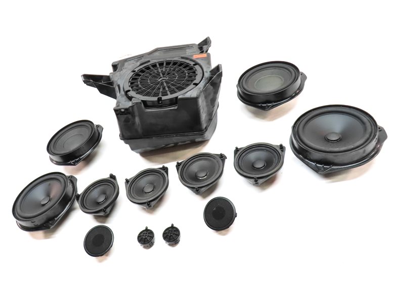 Thumbnail 2: 15 MERCEDES GL550 (X166) LOGIC 7 AUDIO SOUND SYSTEM SPEAKER SUBWOOFER SET/13