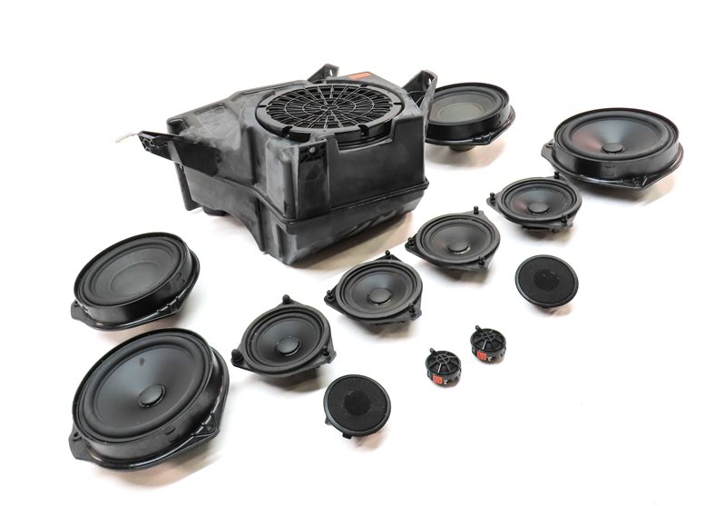 Thumbnail 3: 15 MERCEDES GL550 (X166) LOGIC 7 AUDIO SOUND SYSTEM SPEAKER SUBWOOFER SET/13