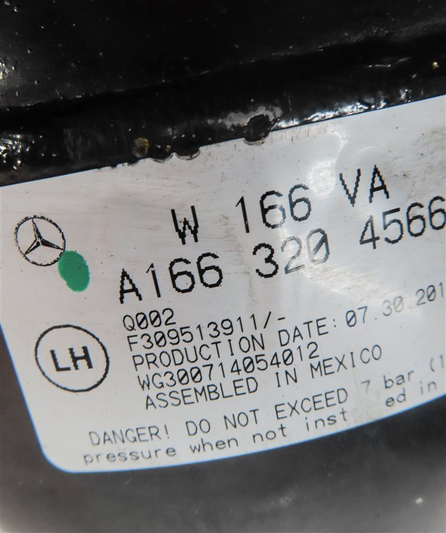 Thumbnail 7: 2012-2019 MERCEDES GL350 GL450 GL550 ML550 (W166 X166) LEFT FRONT ADAPTIVE SHOCK