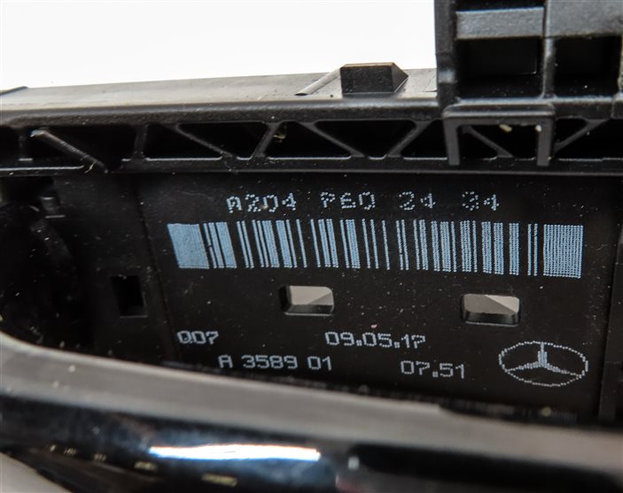 Thumbnail 6: 08-16 MERCEDES C E GL ML CLASS FRONT or REAR RIGHT KEYLESS DOOR HANDLE (Black)