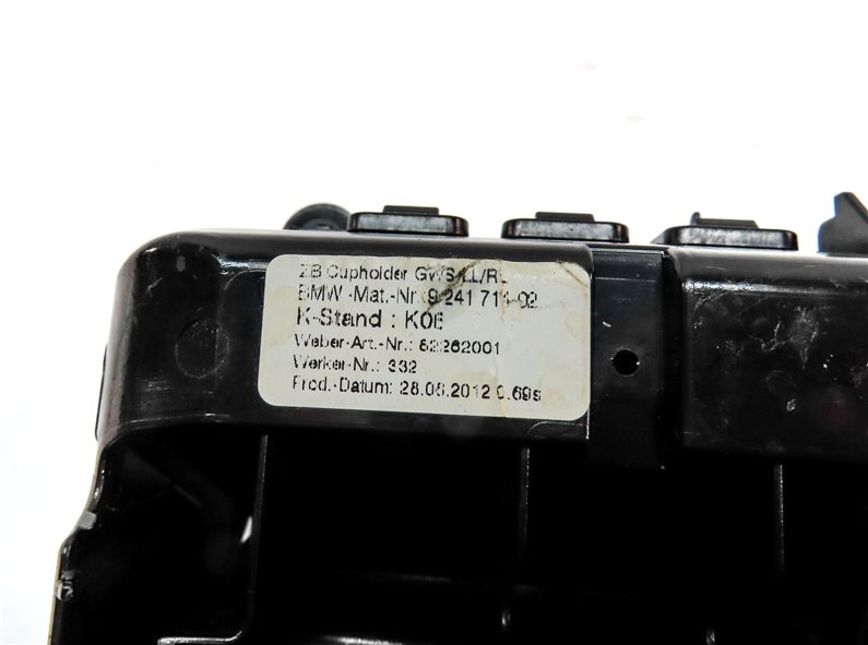 Thumbnail 7: 2013 BMW 535I (F10) FRONT CENTER CONSOLE DUAL CUPHOLDER ASSEMBLY (Fineline)