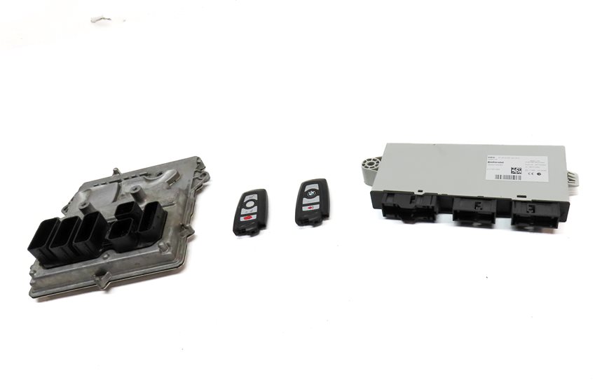 Thumbnail 2: 12-15 BMW 3 5 6 7 X3 F01 F06 F10 F30 ENGINE CONTROL MODULE IMMOBILIZER KEY SET