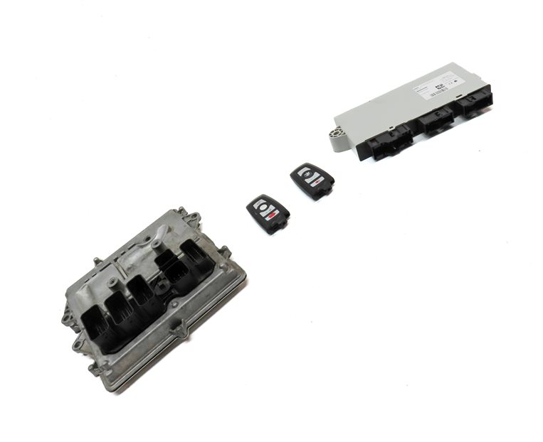 Thumbnail 3: 12-15 BMW 3 5 6 7 X3 F01 F06 F10 F30 ENGINE CONTROL MODULE IMMOBILIZER KEY SET