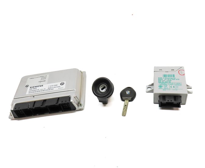 Thumbnail 2: 01-05 BMW 325i AWD SEDAN WAGON ENGINE CONTROL DME MS43 IMMOBILIZER MODULE SET/4