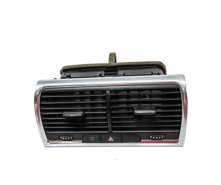 Thumbnail 2: 2007 AUDI Q7 (4HL) FRONT CENTER DASH HEAT AIR AC HVAC DUAL VENT (Black)