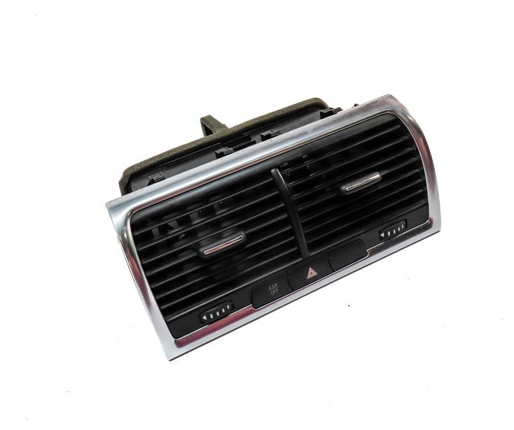 Thumbnail 3: 2007 AUDI Q7 (4HL) FRONT CENTER DASH HEAT AIR AC HVAC DUAL VENT (Black)