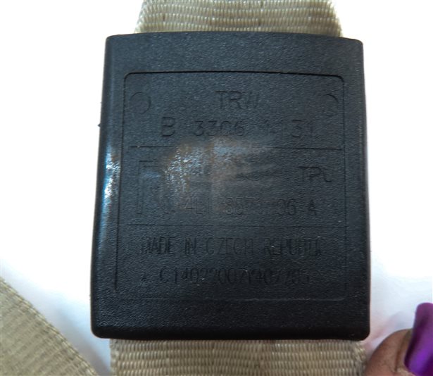 Thumbnail 5: 2007-2015 AUDI Q7 (4L) FRONT RIGHT PASSENGER SEAT SEATBELT RETRACTOR (Beige)