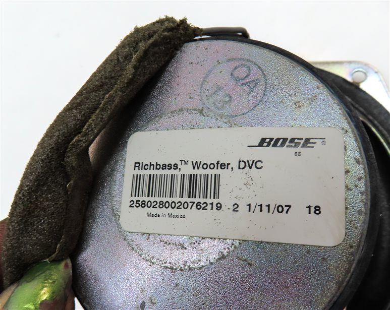 Thumbnail 11: 2007 AUDI Q7 (4HL) BOSE AUDIO RADIO STEREO SOUND SYSTEM SPEAKER TWEETER SET/10