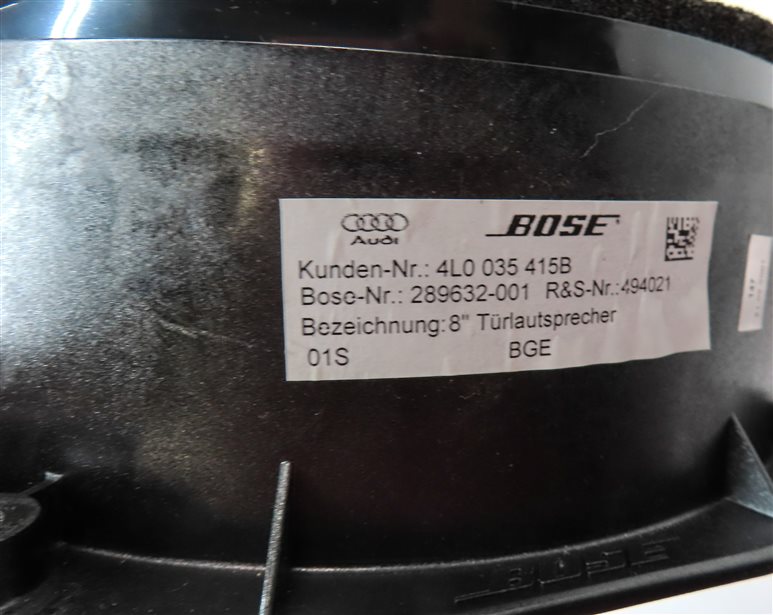 Thumbnail 13: 2007 AUDI Q7 (4HL) BOSE AUDIO RADIO STEREO SOUND SYSTEM SPEAKER TWEETER SET/10