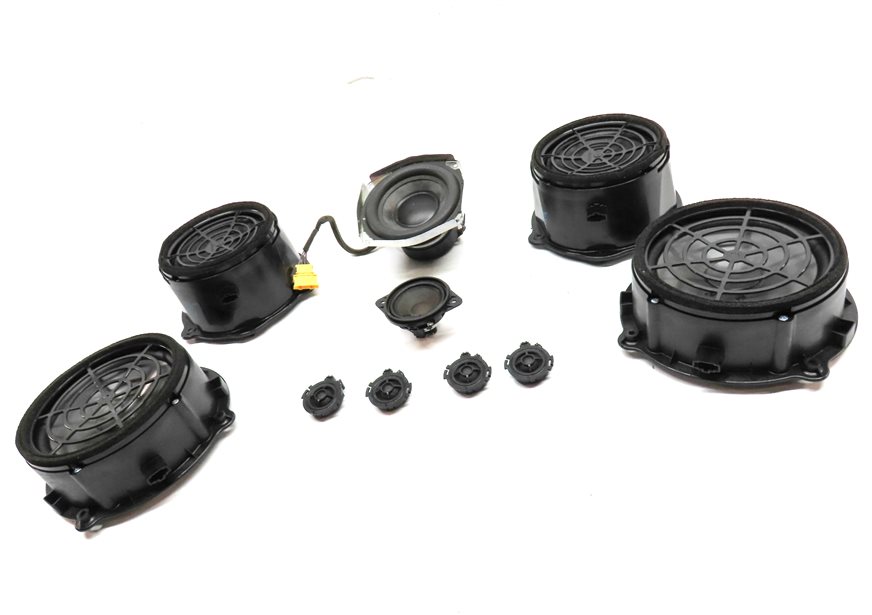 Thumbnail 2: 2007 AUDI Q7 (4HL) BOSE AUDIO RADIO STEREO SOUND SYSTEM SPEAKER TWEETER SET/10
