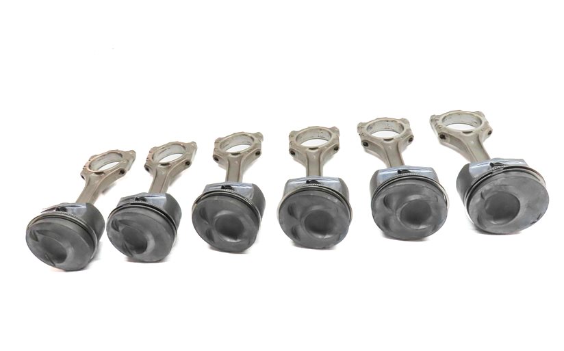 Thumbnail 3: 2007 AUDI Q7 4L 3.6L BHK ENGINE VR6 MOTOR PISTON w/ CONNECTING ROD SET/6