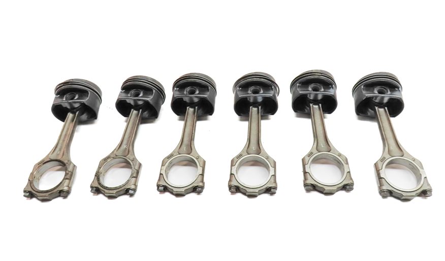 Thumbnail 5: 2007 AUDI Q7 4L 3.6L BHK ENGINE VR6 MOTOR PISTON w/ CONNECTING ROD SET/6