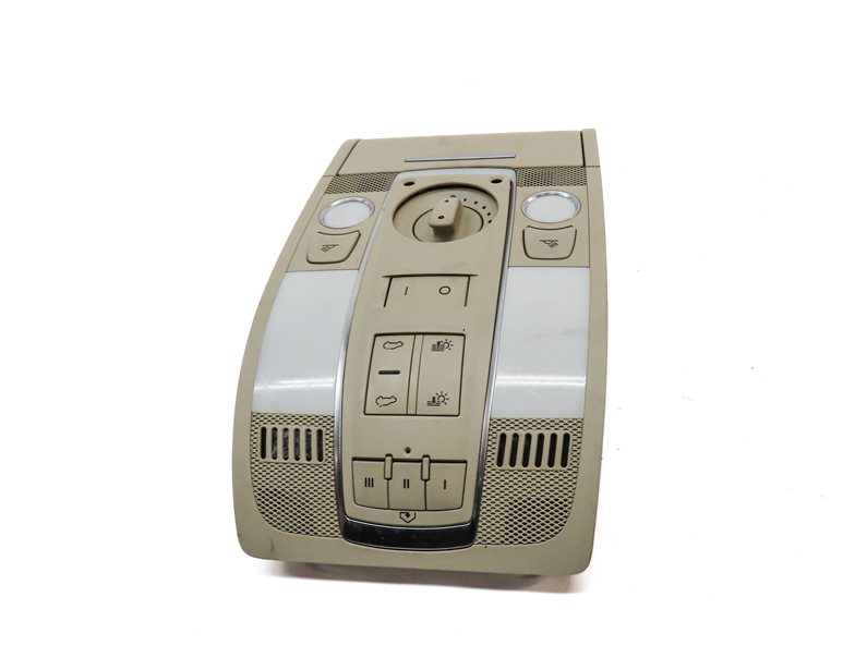 Thumbnail 4: 2007 AUDI Q7 (4HL) FRONT INTERIOR OVERHEAD DOMELIGHT LAMP w/SWITCHES (Beige)