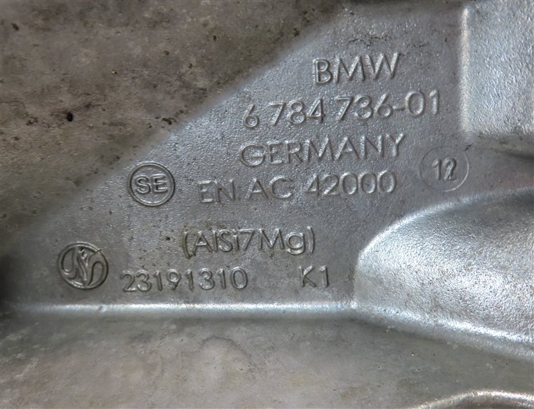 Thumbnail 9: 2013 BMW 335I CONVERTIBLE (E93) 3.0L (N55) ENGINE MOTOR MOUNT BRACKET SET/2