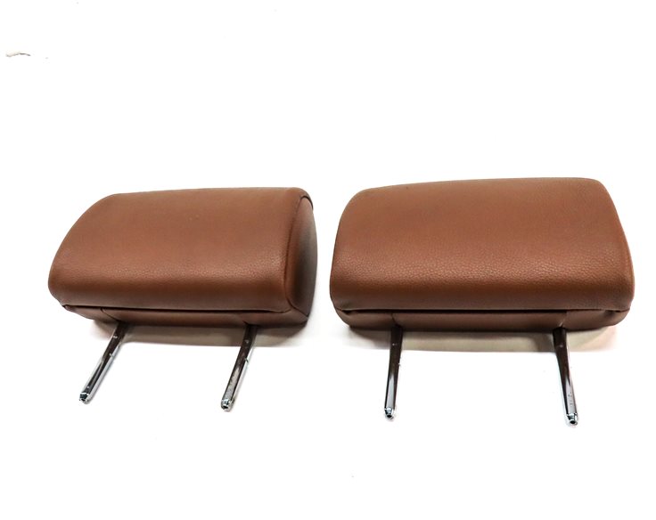 Thumbnail 2: 07-13 BMW 328i 335i E90 E93 REAR LEFT & RIGHT SEAT HEADREST SET/2 (Brown)