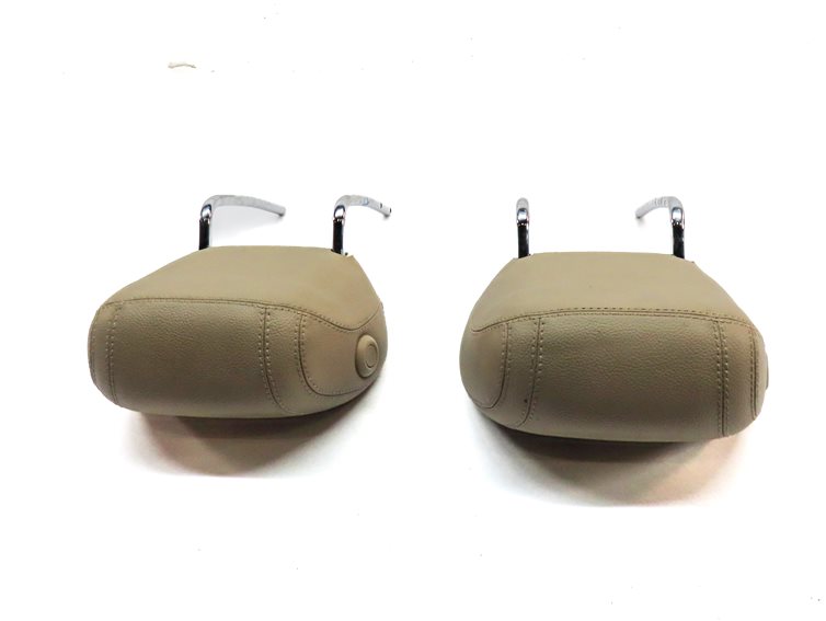 Thumbnail 5: 14-19 MERCEDES GL GLS ML CLASS W166 X166 FRONT LEFT & RIGHT HEADREST SET (Beige)