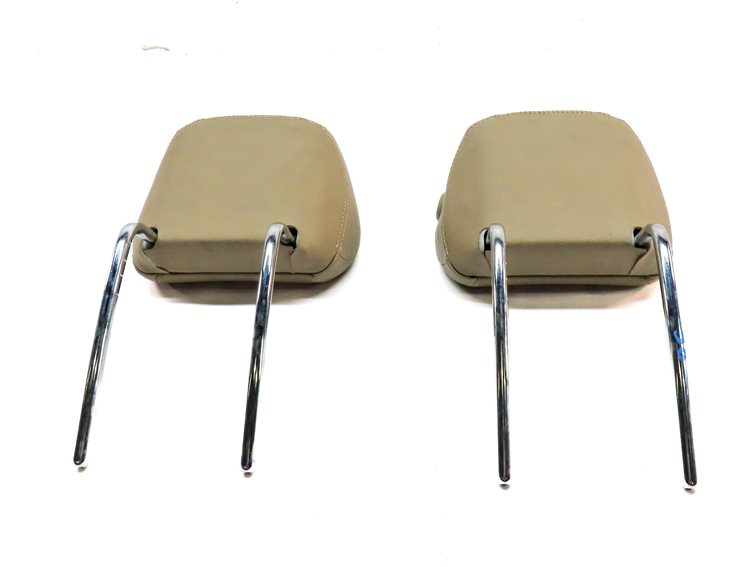 Thumbnail 6: 14-19 MERCEDES GL GLS ML CLASS W166 X166 FRONT LEFT & RIGHT HEADREST SET (Beige)