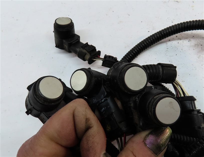 Thumbnail 5: 08 PORSCHE CAYENNE 955 REAR PARK ASSIST PDC DISTANCE CONTROL SENSOR SET (White)