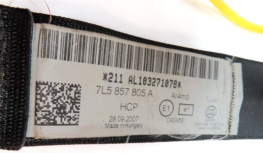 Thumbnail 5: 2008 PORSCHE CAYENNE (955) REAR LEFT SEAT SEATBELT BELT RETRACTOR (Black)