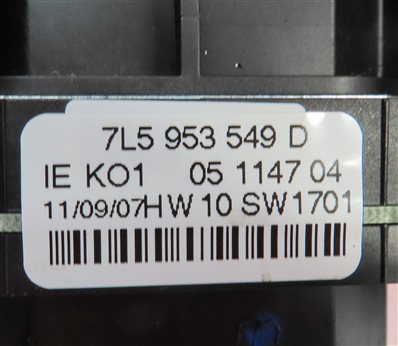 Thumbnail 6: 2006-2010 PORSCHE CAYENNE (955 957) BLINKER WIPER CRUISE COMBINATION SWITCH