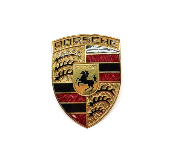 Thumbnail 2: 2008 PORSCHE CAYENNE (955) FRONT HOOD BONNET LID METAL LOGO EMBLEM BADGE