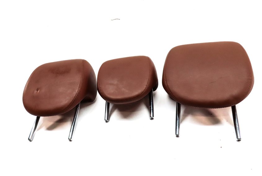 Thumbnail 2: 2008 PORSCHE CAYENNE (955) REAR LEFT CENTER RIGHT SEAT HEADREST SET/3 (Chestnut)