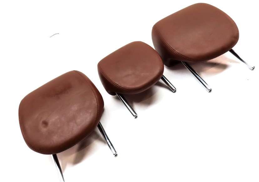 Thumbnail 3: 2008 PORSCHE CAYENNE (955) REAR LEFT CENTER RIGHT SEAT HEADREST SET/3 (Chestnut)